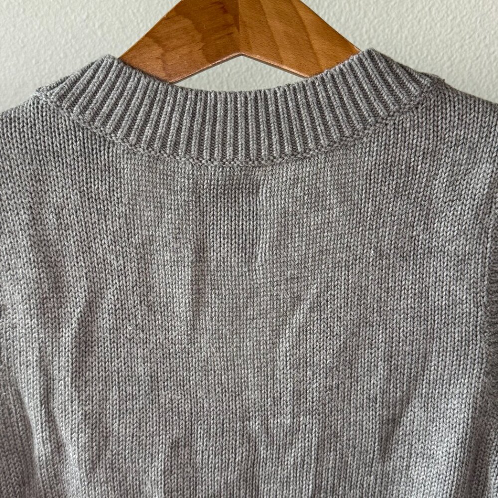 Womens Abercrombie Gray Sweater Vest • Small • Preppy Layering • Varsity • Y2K - Picture 7 of 16